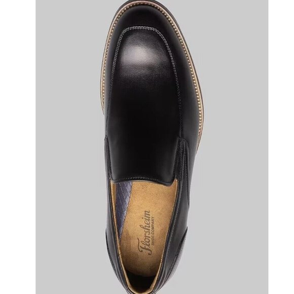 Florsheim Rucci Moc Toe Mens 9.5 Loafer Dress Shoes Black Leather Made in USA main image 12